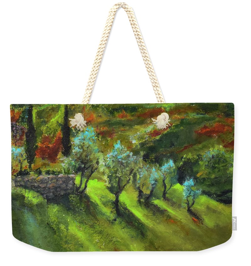 Tuscan Hillside 'en plein air - Weekender Tote Bag