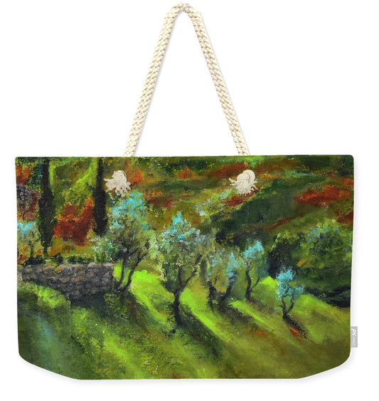Tuscan Hillside 'en plein air - Weekender Tote Bag