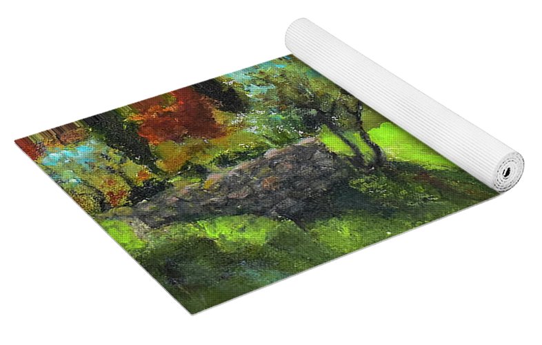 Tuscan Hillside 'en plein air - Yoga Mat