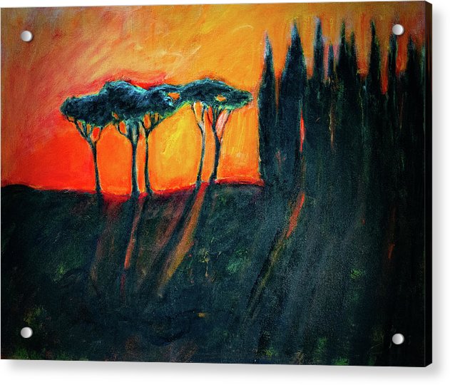 Tuscan Sunset - Acrylic Print