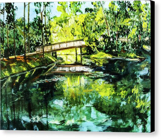 UNF Morning on Candy Cane Lake - Canvas Print