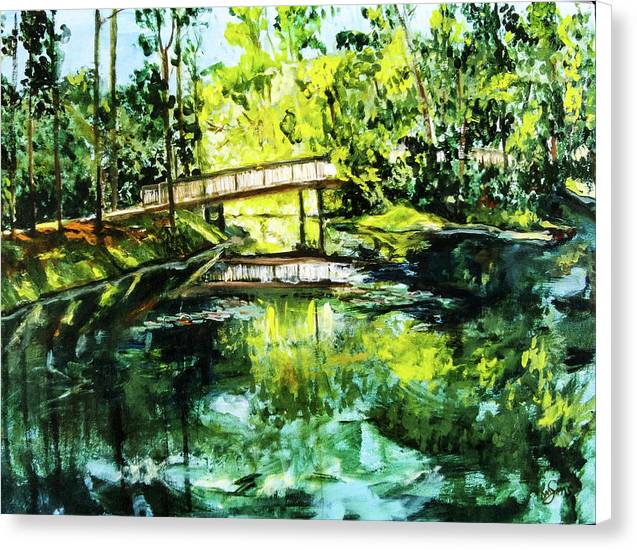 UNF Morning on Candy Cane Lake - Canvas Print