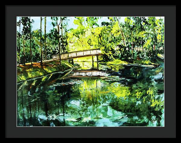 UNF Morning on Candy Cane Lake - Framed Print