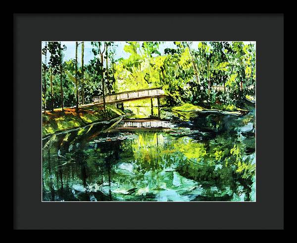 UNF Morning on Candy Cane Lake - Framed Print