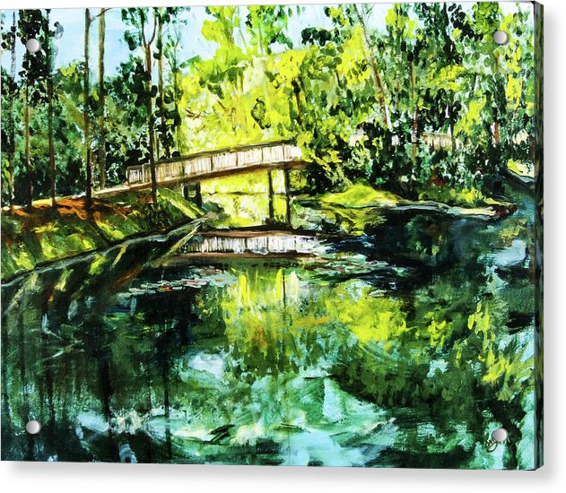 UNF Morning on Candy Cane Lake - Acrylic Print