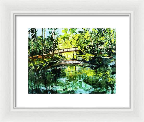 UNF Morning on Candy Cane Lake - Framed Print
