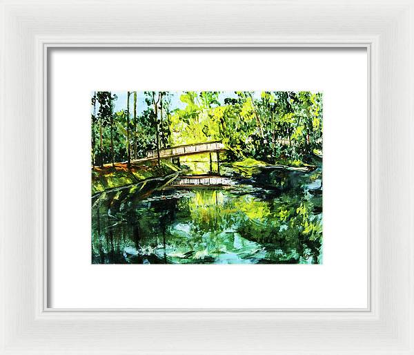 UNF Morning on Candy Cane Lake - Framed Print