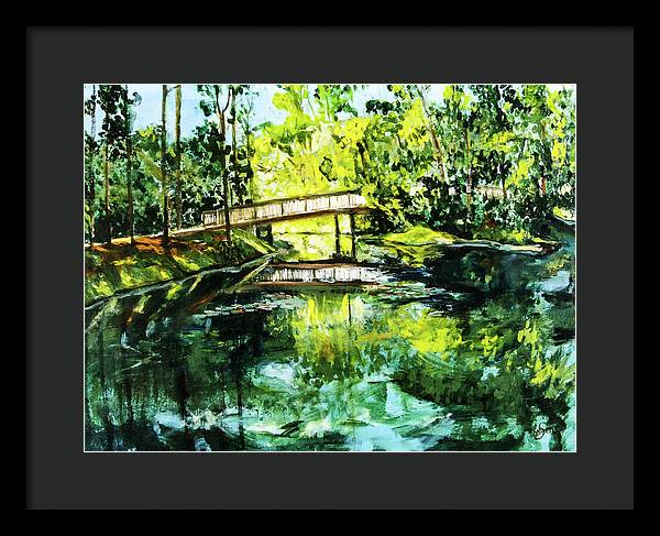 UNF Morning on Candy Cane Lake - Framed Print