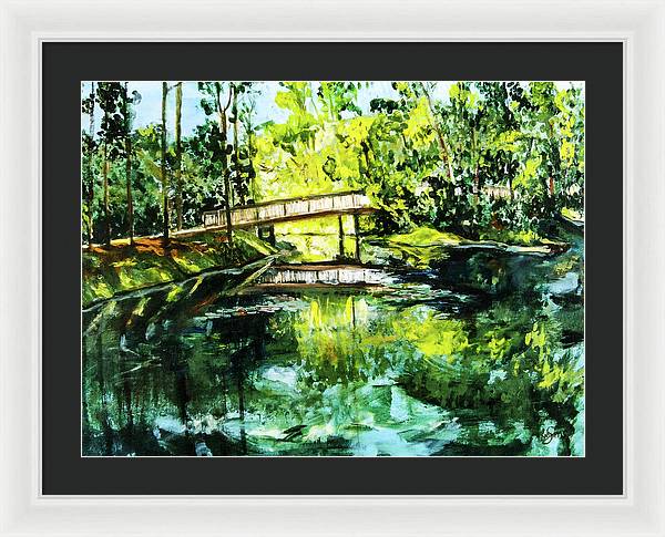 UNF Morning on Candy Cane Lake - Framed Print