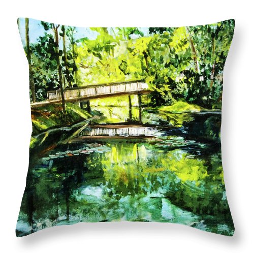 UNF Morning on Candy Cane Lake - Throw Pillow