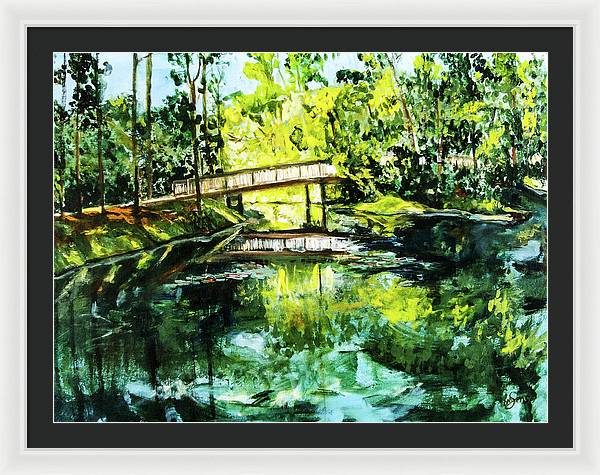 UNF Morning on Candy Cane Lake - Framed Print