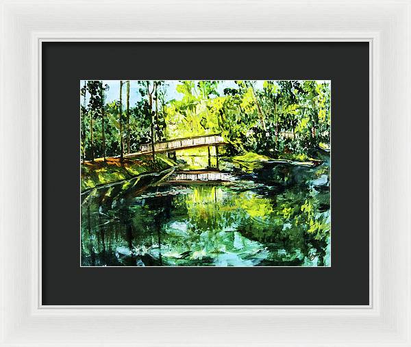 UNF Morning on Candy Cane Lake - Framed Print
