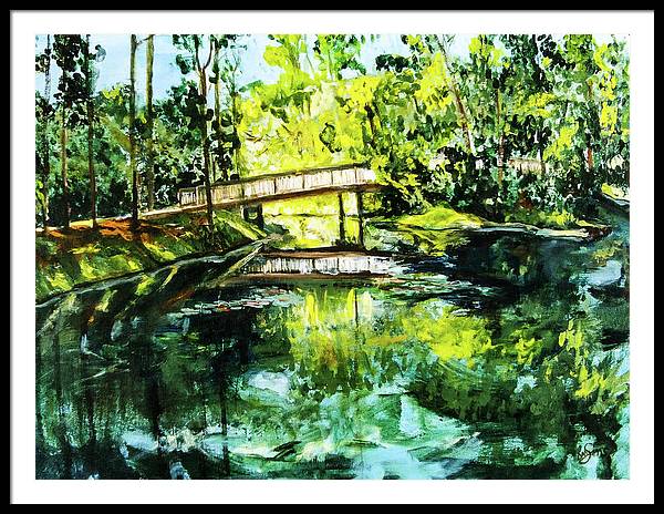 UNF Morning on Candy Cane Lake - Framed Print
