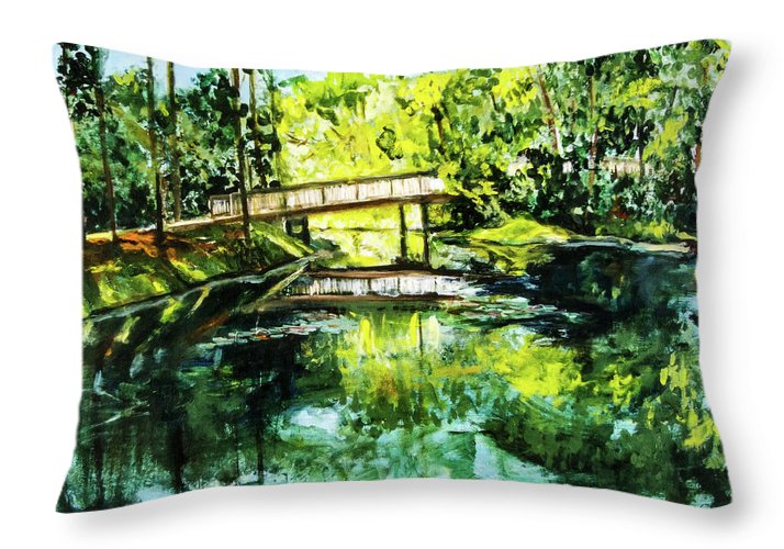 UNF Morning on Candy Cane Lake - Throw Pillow