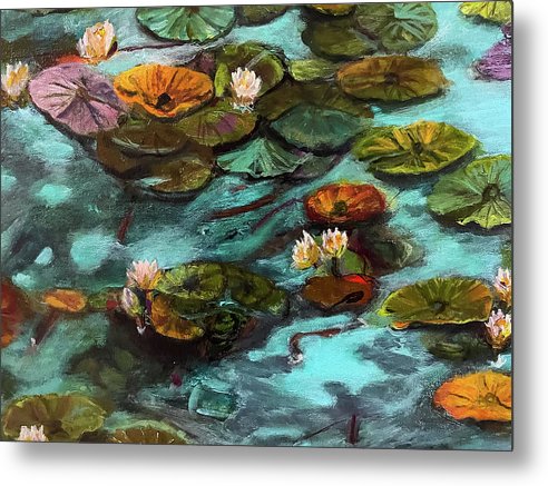 Water lilies area #1 C series - Metal Print