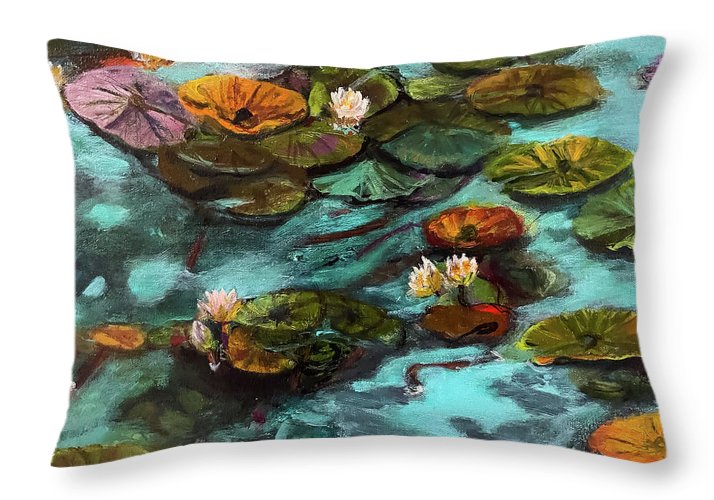 Water lilies area #1 C series - Throw Pillow
