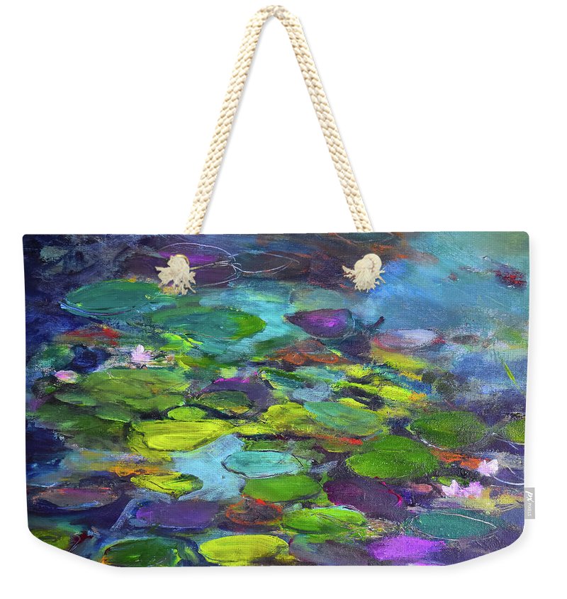 Water Lilies, Shades of Purple - Weekender Tote Bag