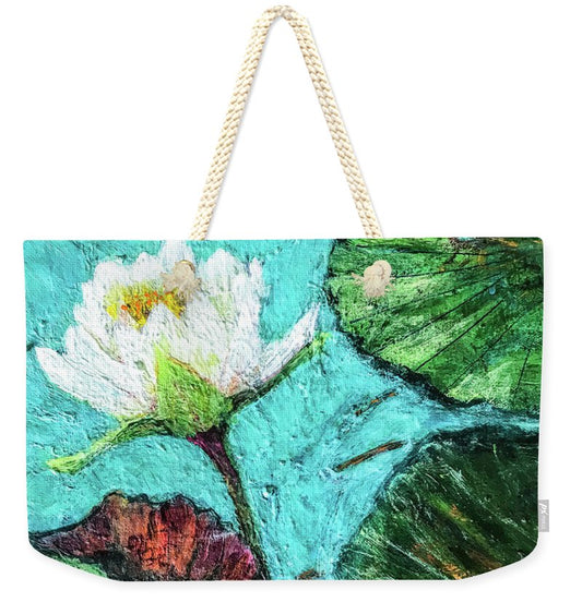 Water Lily Solo, #2 - Weekender Tote Bag