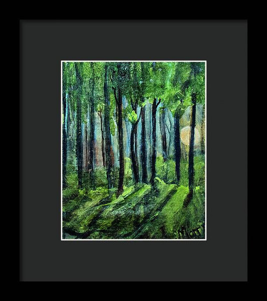 Woodland Moonrise - Framed Print