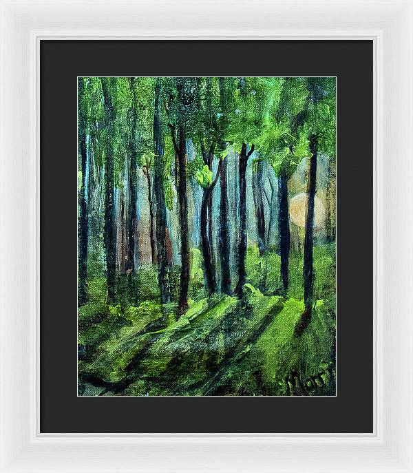 Woodland Moonrise - Framed Print