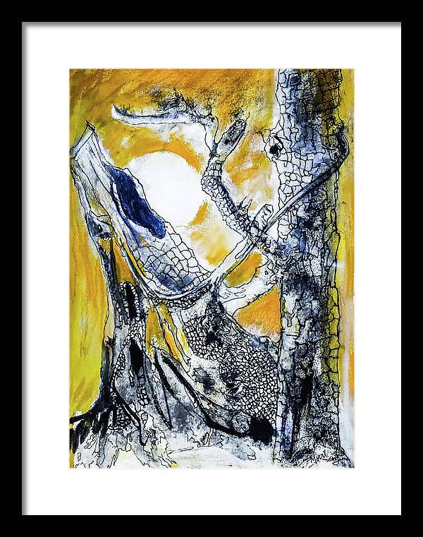 Secrets of the Yellow Moon 1 - Framed Print