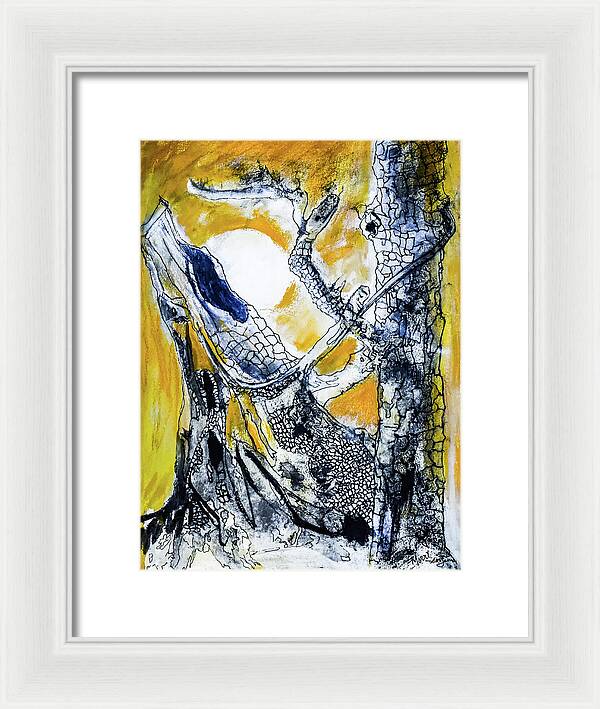 Secrets of the Yellow Moon 1 - Framed Print