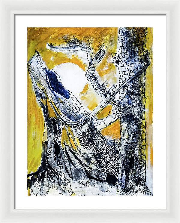 Secrets of the Yellow Moon 1 - Framed Print