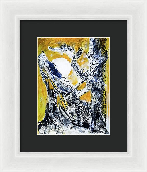 Secrets of the Yellow Moon 1 - Framed Print