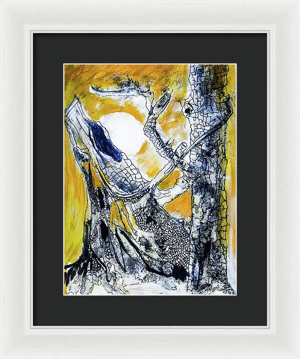 Secrets of the Yellow Moon 1 - Framed Print