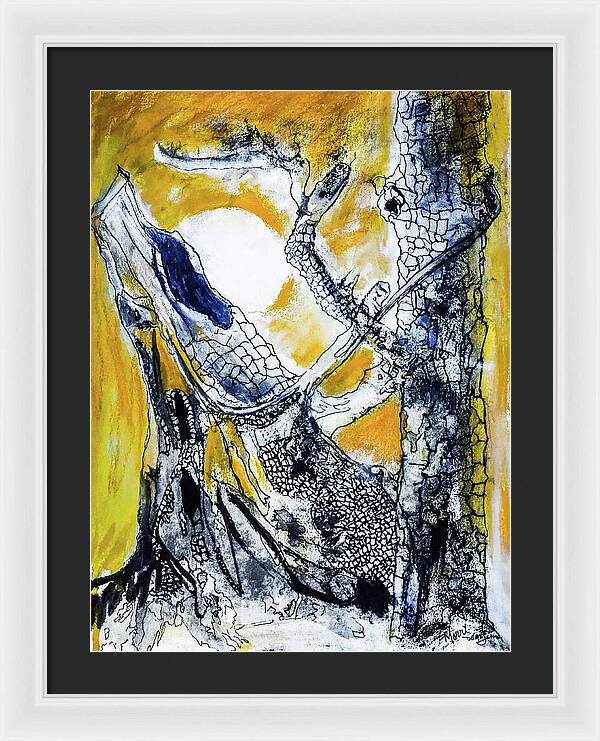 Secrets of the Yellow Moon 1 - Framed Print