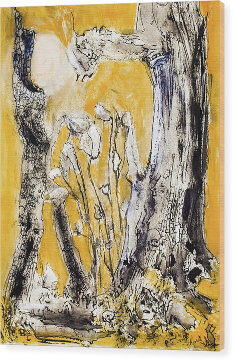Secrets of the Yellow Moon series 2 - Wood Print