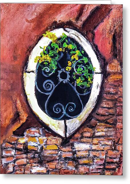 Window - Venice, Italy 3 - Greeting Card
