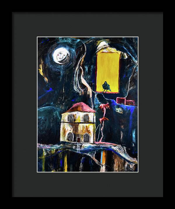 WAKE-UP, The Call open window - Framed Print