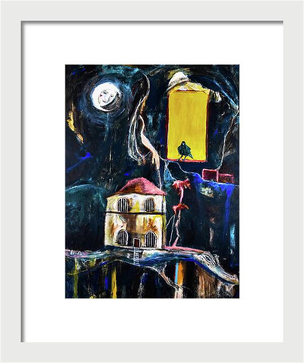 WAKE-UP, The Call open window - Framed Print