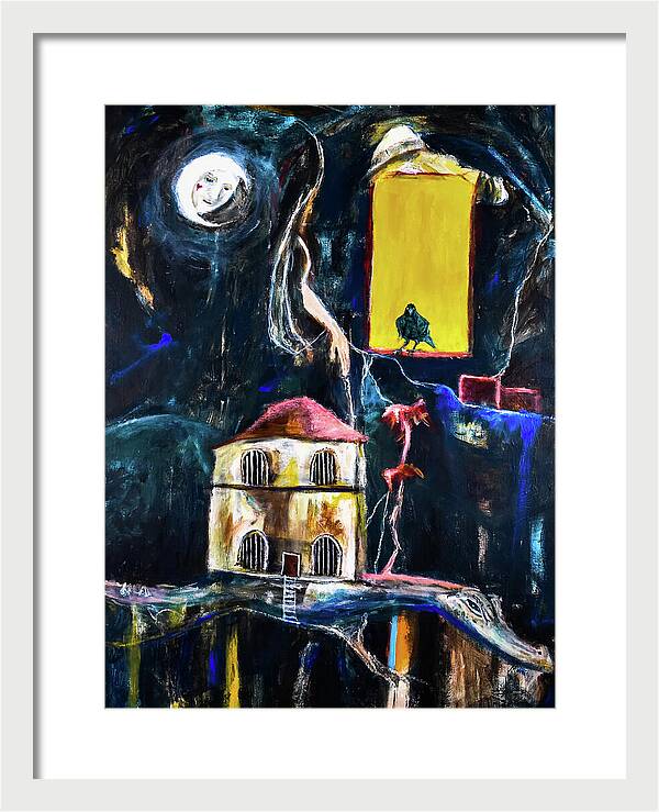 WAKE-UP, The Call open window - Framed Print