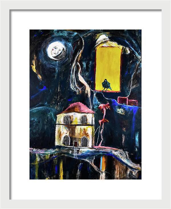 WAKE-UP, The Call open window - Framed Print