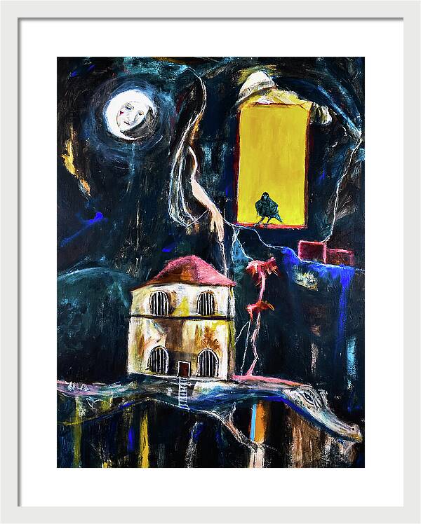WAKE-UP, The Call open window - Framed Print