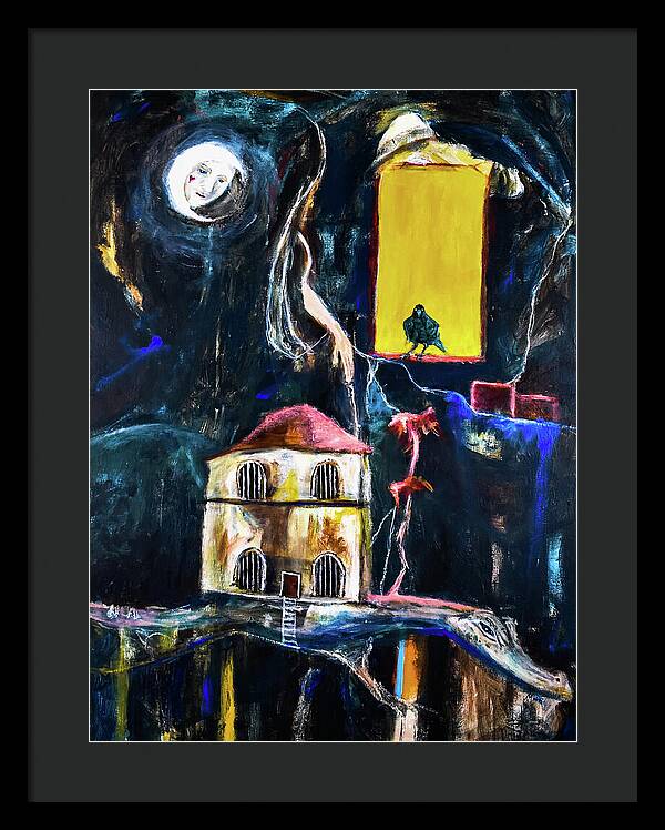 WAKE-UP, The Call open window - Framed Print