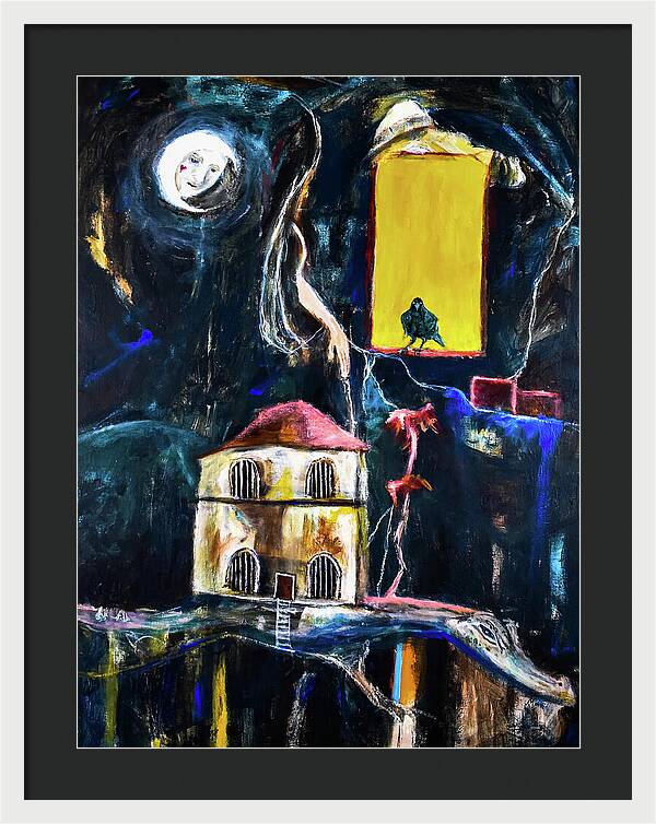 WAKE-UP, The Call open window - Framed Print