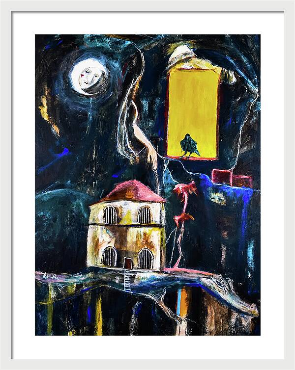 WAKE-UP, The Call open window - Framed Print
