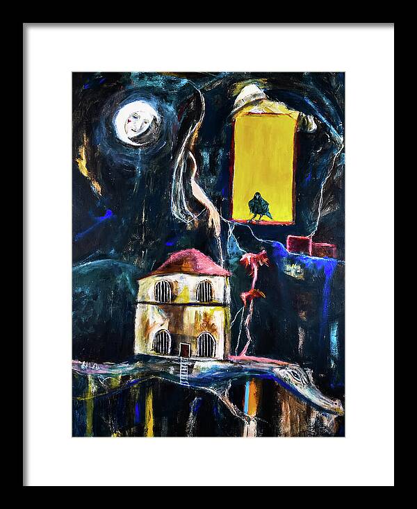 WAKE-UP, The Call open window - Framed Print