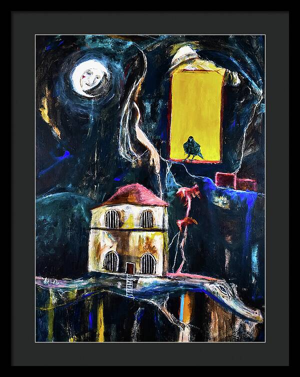 WAKE-UP, The Call open window - Framed Print