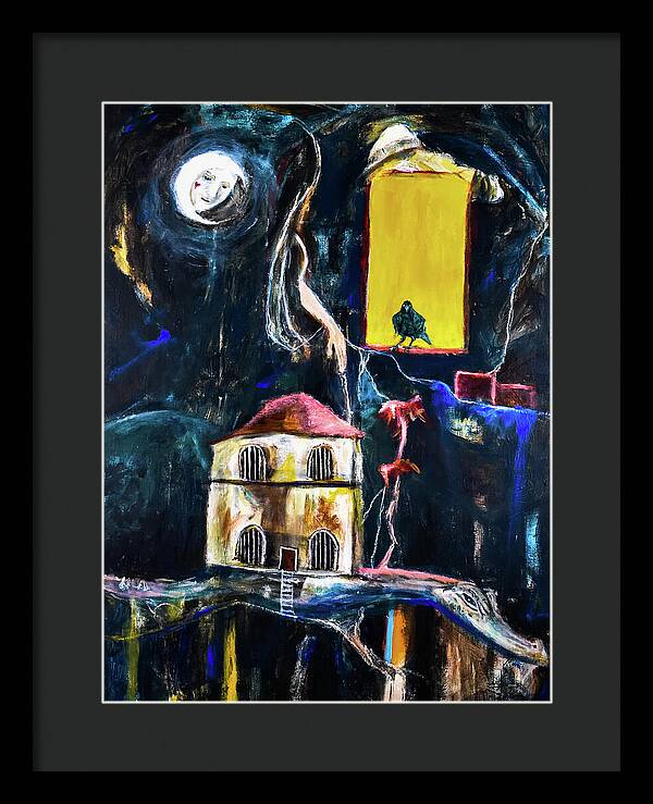 WAKE-UP, The Call open window - Framed Print