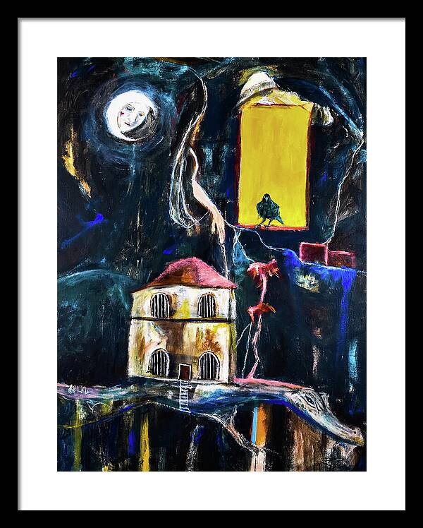WAKE-UP, The Call open window - Framed Print