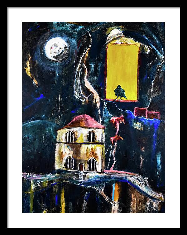 WAKE-UP, The Call open window - Framed Print