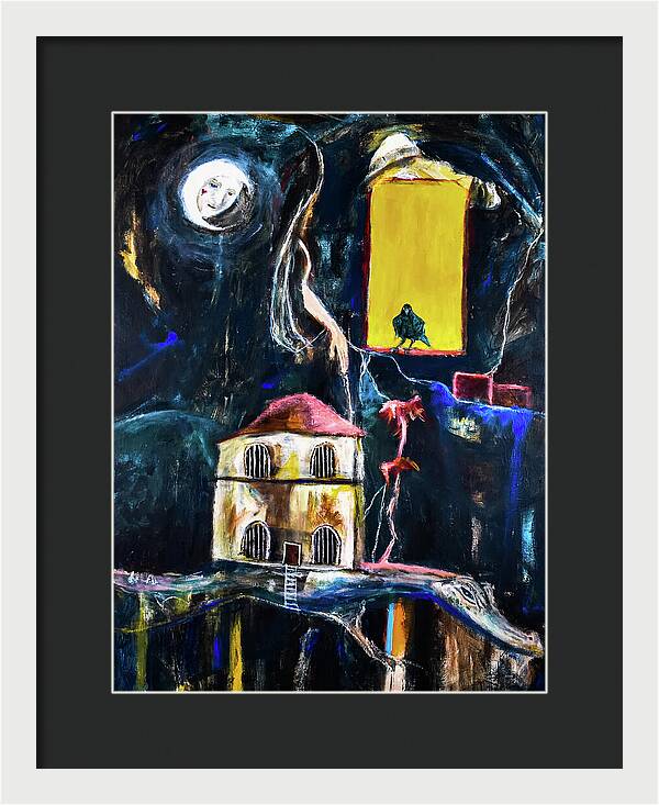 WAKE-UP, The Call open window - Framed Print