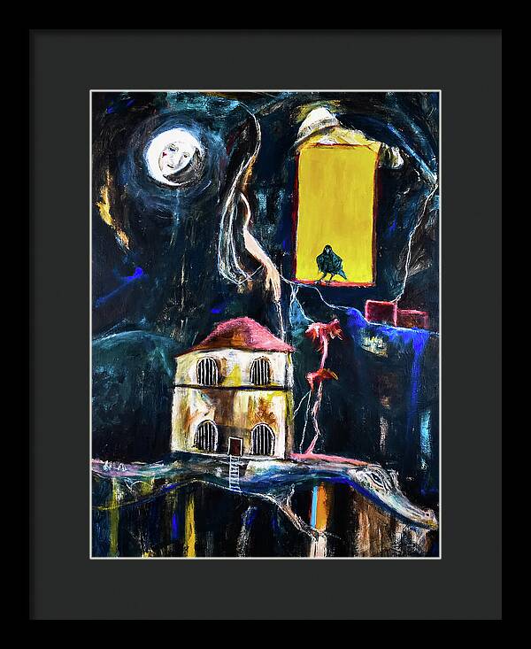 WAKE-UP, The Call open window - Framed Print