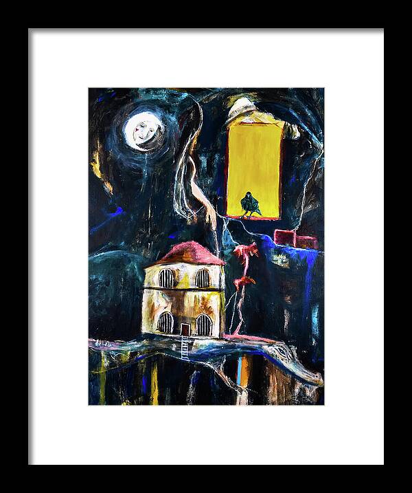 WAKE-UP, The Call open window - Framed Print