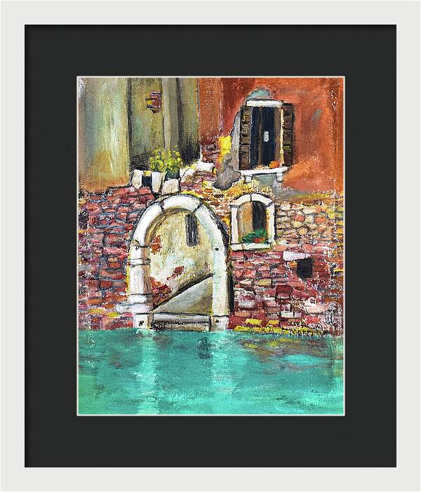 Entrance in Venice Italy - Framed Print