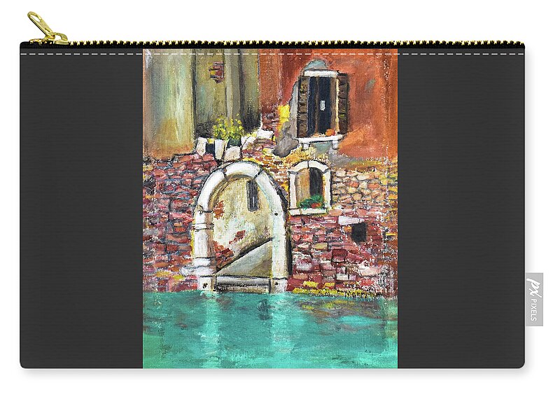 Entrance in Venice Italy - 'en plein air - Zip Pouch